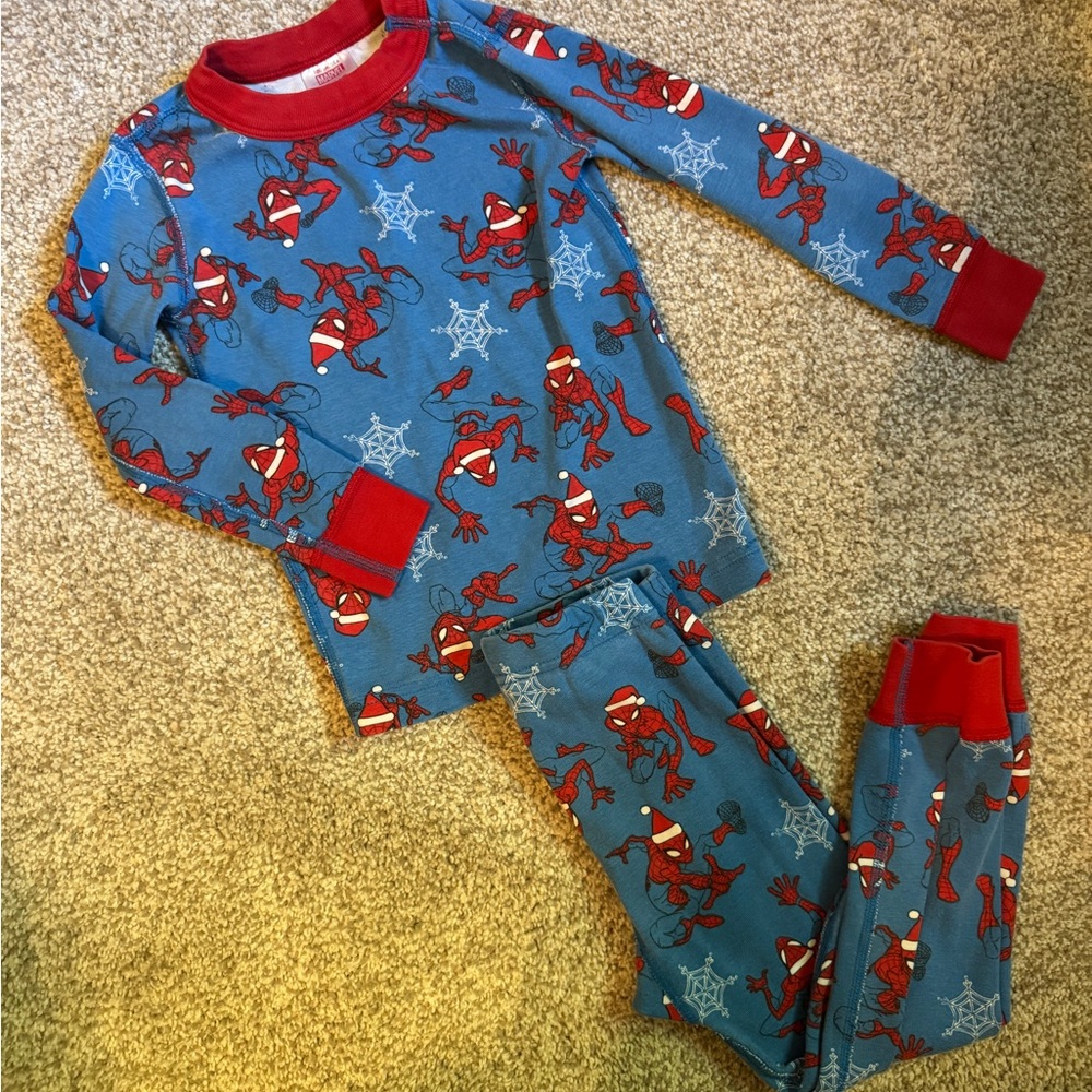 Hanna Andersson Spiderman Christmas Kids Pajamas